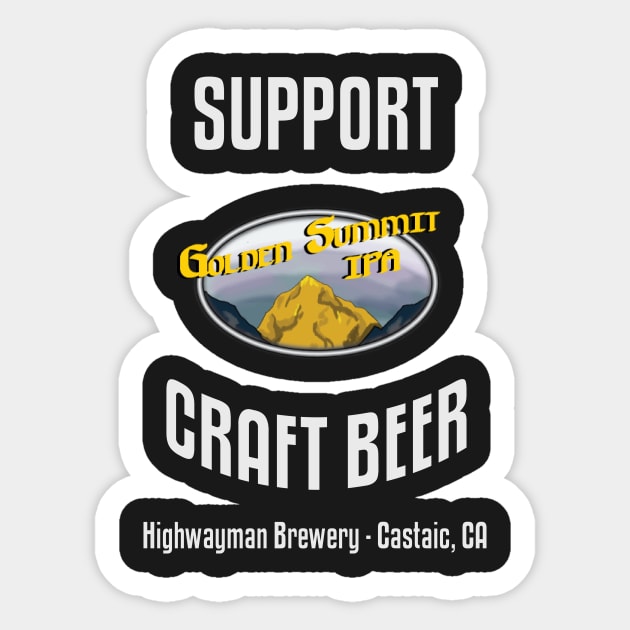 HMB Support Craft Beer: Golden Summit IPA Sticker by kevos